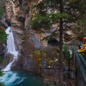 Lower Falls in Johnston Canyon, Banff National Park, Alberta. - 8.5"x11"