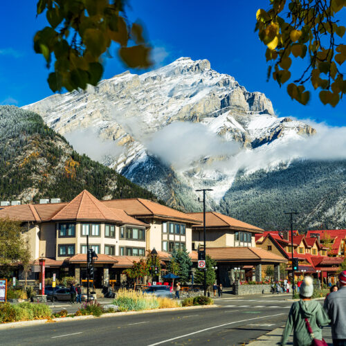 Banff Avenue & Cascade Mountain
