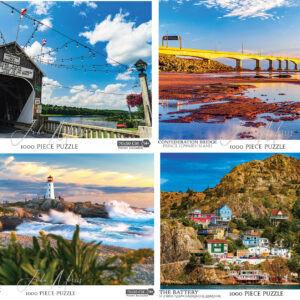 Atlantic Canada Puzzle Bundle - Four 1000 Pieces Puzzle 19.6"x27.5"