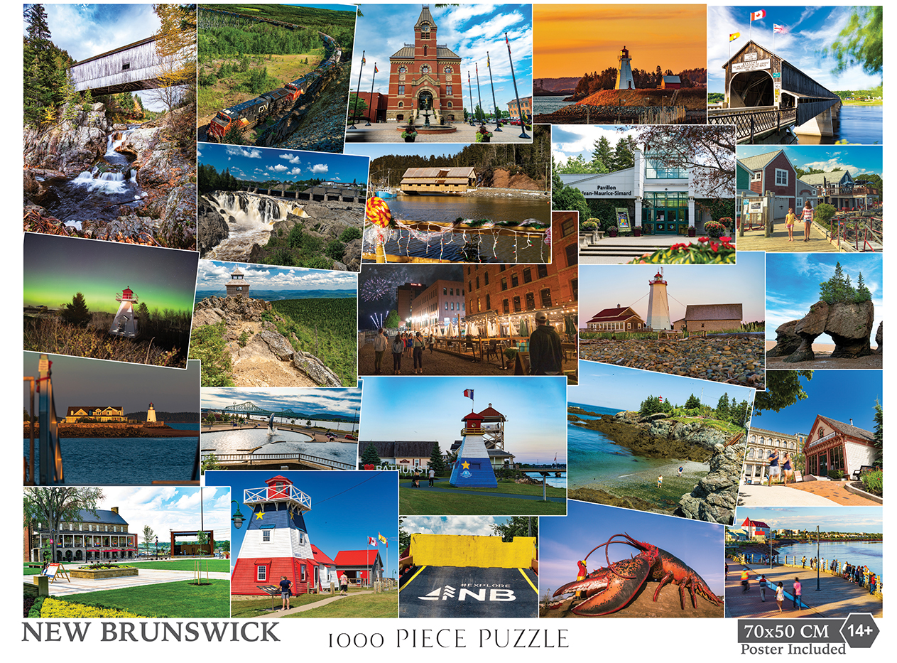 New Brunswick Collage 1000 Piece Puzzle